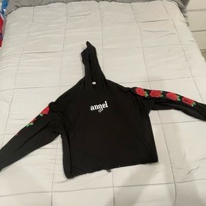 Nwot Women roses hoodie